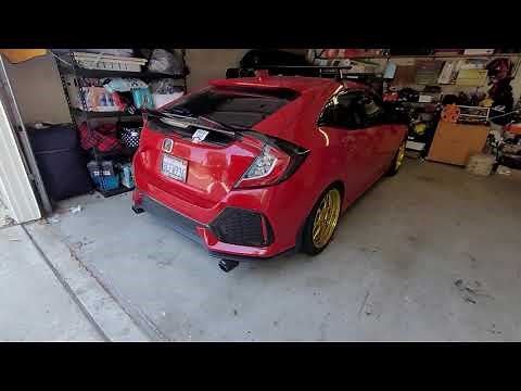 10th gen civic hatchback EX muffler/resonator delete with cherry bomb (cold start)