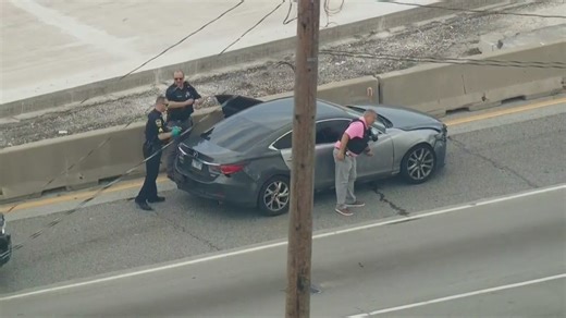 Heavy police presence reported on I-294 due to crash