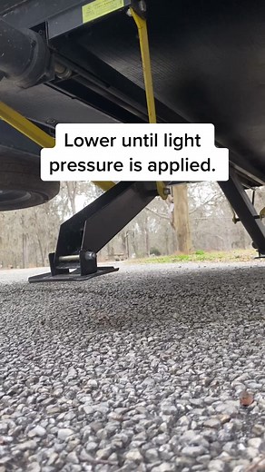 Know your RV jacks! Stabilizers will bu Kyle under heavy loads. #learnontiktok #tiktokpartner #rv #camping #rvlife