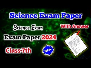 7th Class Science Question Paper 2024 | Class 7 Science Exam Question Paper | Std 7 Science Paper