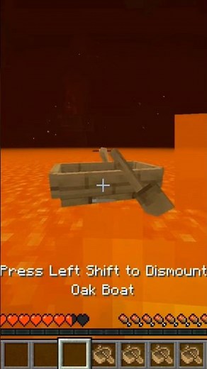 New lava boat MLG #shorts #gaming shorts #youtububes shorts #Minecraft game shorts #tranding shorts