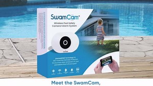 SwamCam Pool Alarm Wi-Fi Camera System – ASTM F2208 Certified – Smart Pool Safety for In-ground & Above-Ground Pools – Real-Time Alerts, Live View, Built-in Wi-Fi Repeater