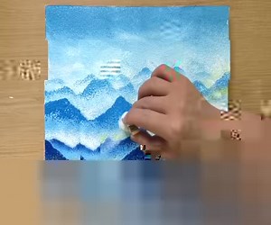 27K views · 177 reactions | Torn Paper Painting / Layered Mountains / Easy Acrylic Painting | Art Skills | Facebook