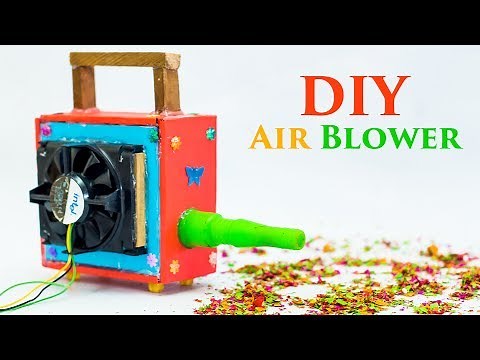 How To Make Powerful Air Blower With CPU Fan