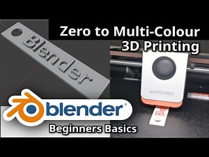 Learn Blender for 3D Printing Create a Multicolor Key Ring Beginners Tutorial