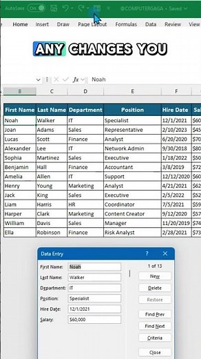 Excel Tips #174: This Hidden Excel Tool Makes Data Entry 10x Faster 🤯