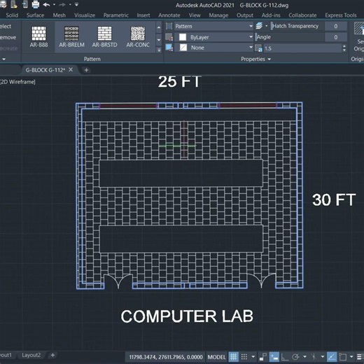 Hatching in AutoCAD in Just 30 Seconds!#2dplan #architecture #3dplan #cad #cadquery #solid#hatching