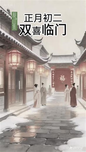 202 6年2月1 8日周三丙午年正月初二日如梦令·雀报春声雀语雕梁软语，梅蕊含香欲吐。彩笔绘流年，恰好好事成双处。且住，且住，占尽今朝春趣。#诗词传统文化 ．#东方 #观山雅集早安