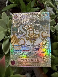 Gold Monkey D Luffy Limited Handmade Textured & Holographic One Piece TCG SP Cards | OPTCG English Proxies, OP05 Anime Trading Cards Proxy - Etsy