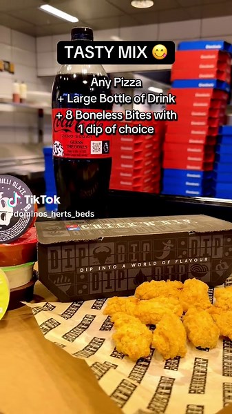 Introducing the Tasty Mix: Pizza, Bites, and Drink