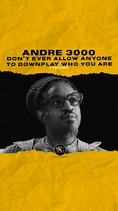 24K views · 787 reactions | @andre3000 Don’t ever allow anyone to downplay who you are. #andre3000  @gq | VSG entertainment | Facebook