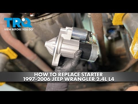 How to Replace Starter 1997-2006 Jeep Wrangler 2.4L L4