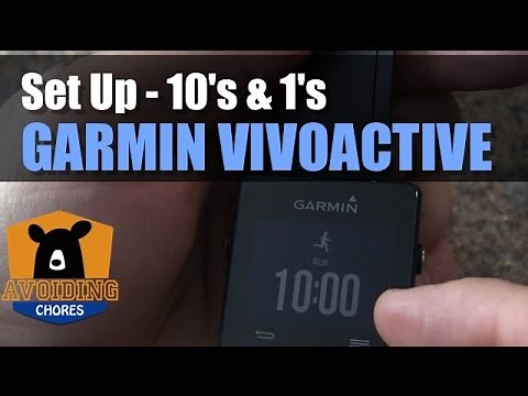 Garmin Vivoactive - How to Setup Run Walk Intervals