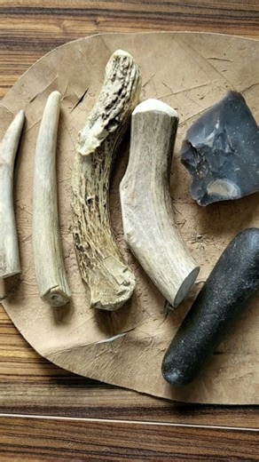 Making tools out of flint ￼￼￼