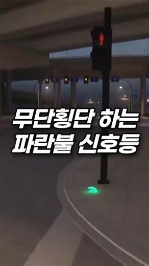 신호등이 무단횡단하면 우리는 어떡하라고ㅋㅋㅋ #shorts #신호등 #무단횡단 #세상에이런일이