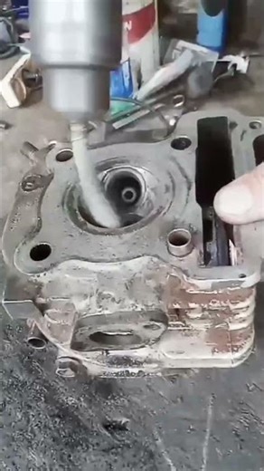 A quick and easy way to clean the dirt and grime from combustion on your motorbike's valve block.