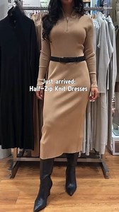 Cozy up with Uniqlo’s newest arrivals! 🧥 Shop their new collection of basics, like the Half-Zip Knit Dress, that will keep you warm and stylish as you transition into spring ❄️💐 Don’t forget—download their app to get $10 OFF your first in-store purchase of $75 or more: https://shorturl.at/oXMuU | Downtown Silver Spring