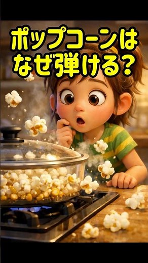ポップコーンはなぜ弾ける？180℃で起きる水蒸気爆発