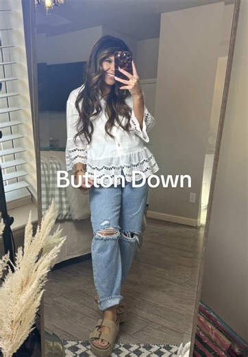 Cute and Girly Button Down Shirt Style Ideas