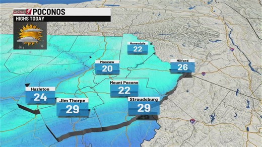 Pocono Mountains Weather Forecast - 1/9/25 - MORNING