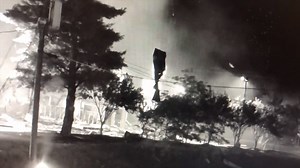 16K views · 128 reactions | KFC EXPLOSION: A surveillance camera captured the moment an explosion leveled a KFC restuarant in North Carolina: https://tinyurl.com/y5f9cwxg | Queen City News | Facebook