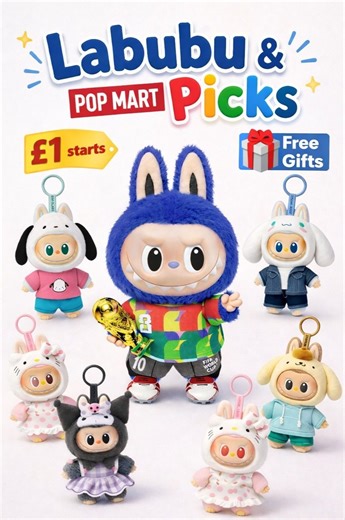 Labubu Pop Mart & blind Boxes | eBay Live UK