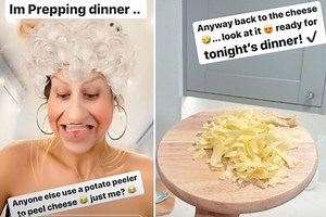Mrs Hinch reveals handy kitchen hack of using a potato peeler for super quick grated cheese