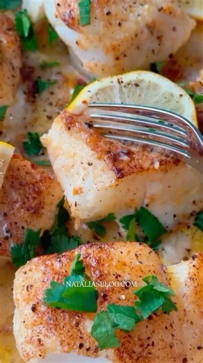 Easy One Pan-Seared Cod with Lemon Butter and Paprika Ready in 15 minutes NATALIASBLOG.COM