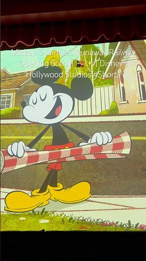Mickey & Minnie’s Runaway Railway Opening Scene! 🚂✨ | Disney’s Hollywood Studios #shorts