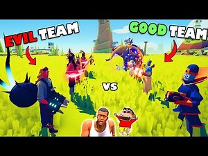 EVERY TEAM vs EVERY TEAM | EVERY UNIT vs EVERY UNIT in Totally Accurate Battle | Shinchan Chop AMAAN