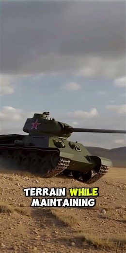 Why did the T-34 move so smoothly over rough ground?