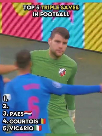 Triple saves in one match moment.