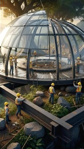 Workers Built a Floating Sphere Treehouse in Jungle 😱
