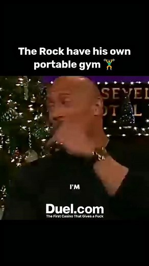 Kylie - Streamers Clips on Instagram: "Dwayne “The Rock” Johnson is so dedicated to his workouts that he literally brings the gym with him wherever he goes. Known as the Iron Paradise, his portable gym is a massive, fully equipped training setup that travels with him to movie sets all around the world. Weighing over 40,000 pounds, it includes all his essential workout machines, weights, and even custom flooring — everything he needs to maintain his intense fitness routine. The Rock often starts 
