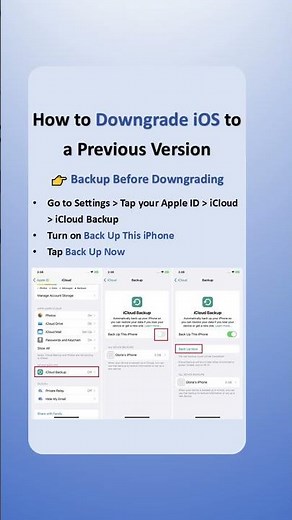 How to Downgrade iOS to a Previous Version