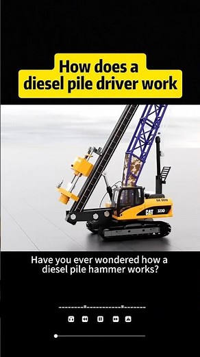 How does a diesel pile driver work #knowledge #science