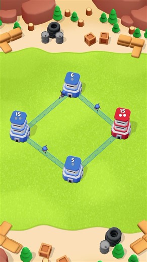 🏰 Tower War Level 3 | Small Towers, Big Win | Tower War Gameplay Walkthrough