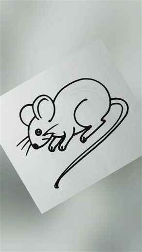How to draw cute Mouse l Easy drawing l #trending #viral #reels #sketch #short #love #artwork #art