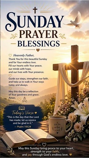 Sunday Morning Prayer Blessings | Powerful Sunday Prayer for Peace, Faith & God’s Favor 🙏