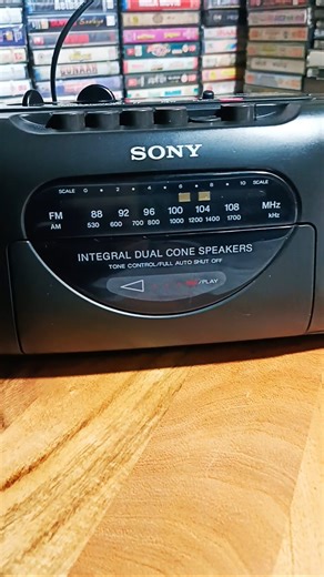 supermodel 90s Sony CFS-B11AF HiFi sound recorder two in one stereo#tape recorder#viral model