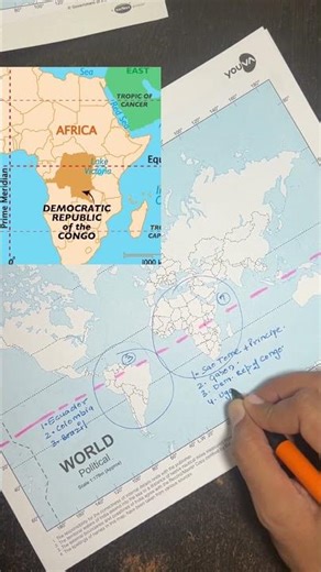 Trick to Remember Equator Countries 🌍 | SSC UPSC Banking | #GK #Geography #Aspirants