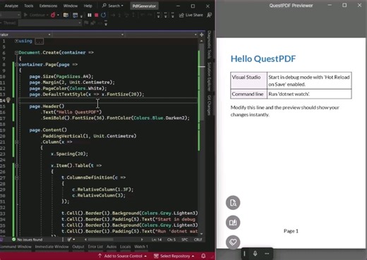 🚀 QuestPDF – A Powerful and Free PDF Solution for .NET Core!Over the past year, while exploring and testing various PDF generation libraries, I came across QuestPDF and was truly impressed. I… | Pixelance Yazılım ve Mühendislik Ltd. Şti.