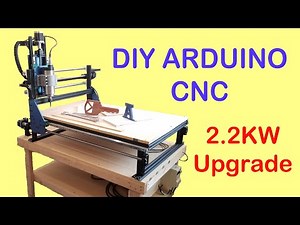 Large DIY CNC Router Upgrades to 2.2KW Spindle Controlled by Arduino and Universal G-Code Sender UGS