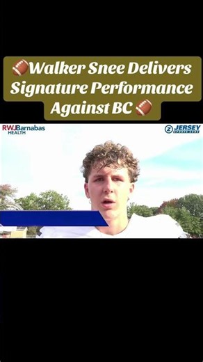 Snee Returns To Oradell And Upsets The Crusaders! #walkersnee #paramuscatholic #njfootball #football