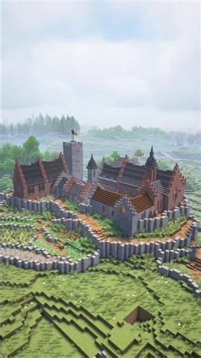 Kloster von Dhagon minecraft monastery #minecraftbuildings #minecraft #medieval