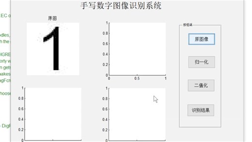 matlab手写数字图像识别系统