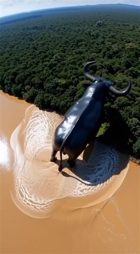 Giant Bull Featured in Amazon Rainforest Capture