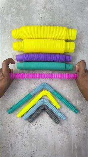 Satisfying Sounds & Sensation: Stretching & Bending Pop Tubes! | ASMR Sensory Fidget #asmr #art