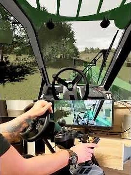Farming Simulator Merlo telehandler Loading Bales Thrustmaster Farmstick Steering Wheel #dkgc #fs22