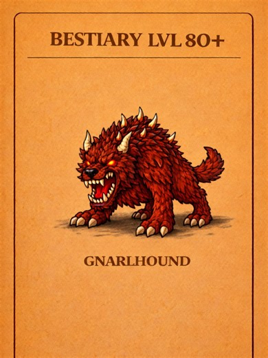 Gnarlhound Bestiary: Insights into Tibia's Charms